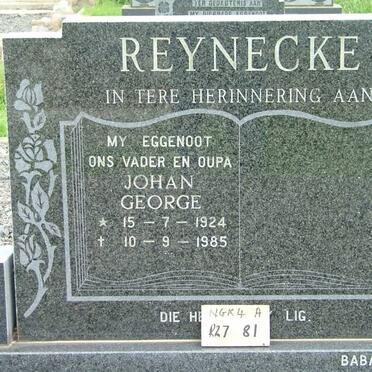 REYNECKE Johan George 1924-1985 :: REYNECKE Baba 1963-1963