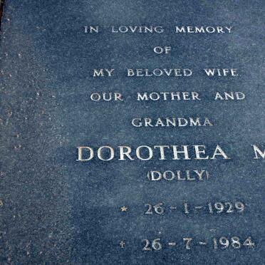 REED Dorothea M. 1929-1984