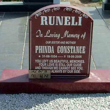 RUNELI Phindo Constance 1954-2006