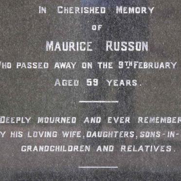 RUSSON Maurice -1969