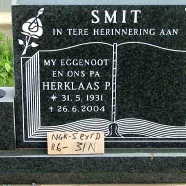 SMIT Herklaas P. 1931-2004