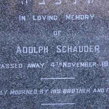 SCHAUDER Adolph -1962