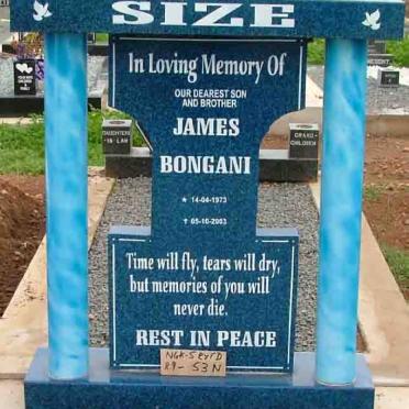 SIZE James Bongani 1973-2003