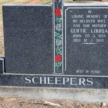SCHEEPERS Gertie Louisa 1934-1993