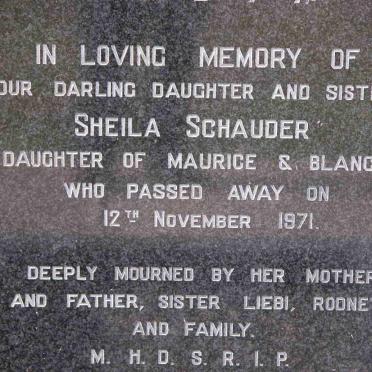SCHAUDER Sheila -1971