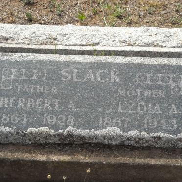 SLACK Herbert A. 1863-1928 &amp; Lydia A. JACOBS 1867-1943