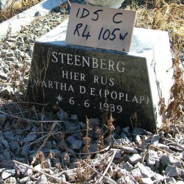 STEENBERG Martha D.E. 1939-