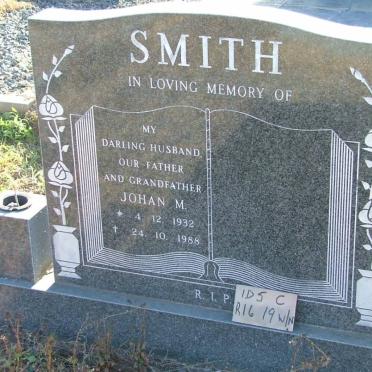 SMITH Johan M. 1932-1988