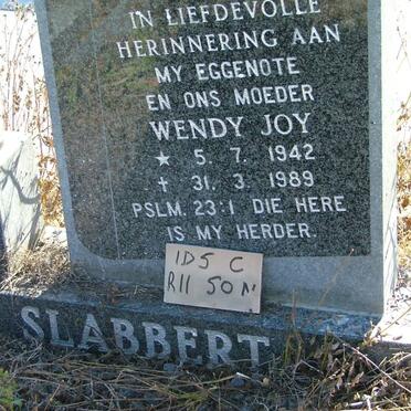 SLABBERT Wendy Joy 1942-1989