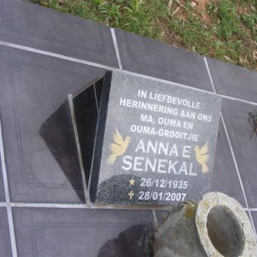 SENEKAL Anna E. 1935-2007
