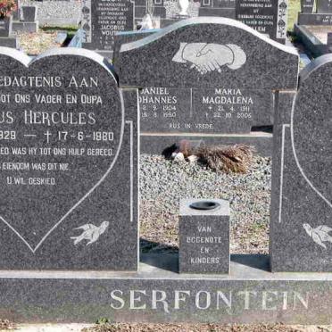 SERFONTEIN Petrus Hercules 1929-1980