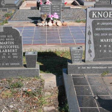 SLABBERT Martin Christoffel 1918-1981 :: KNOETZE Marius 1965-1981