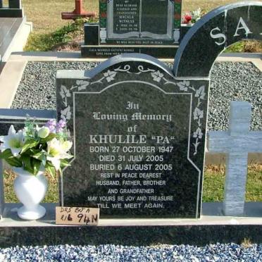 SALI Khulile 1947-2005