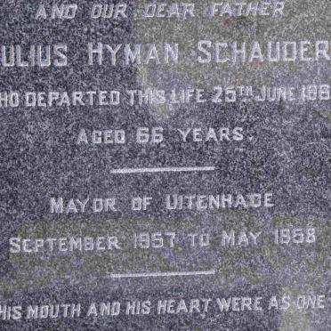 SCHAUDER Julius Hyman -1962