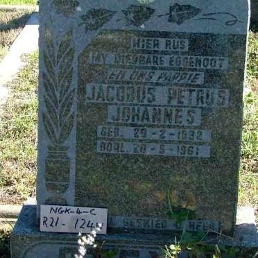 STEYN Jacobus Petrus Johannes 1??2-1961