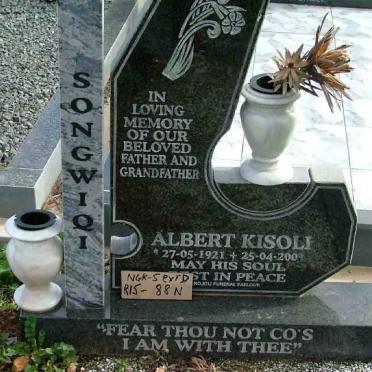 SONGWIQI Albert Kisoli 1921-2003