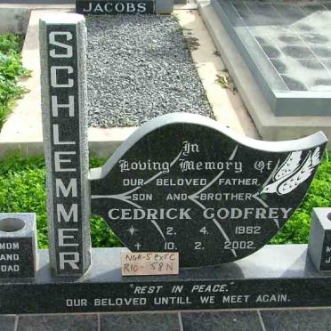 SCHLEMMER Cedrick Godfrey 1962-2002 &amp; D.G. 1929-2005