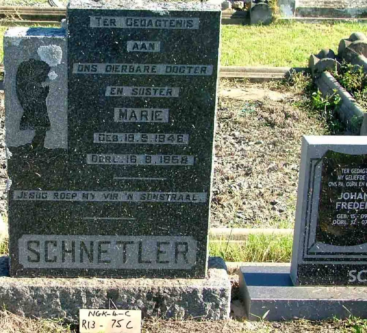 SCHNETLER Marie 1946-1958