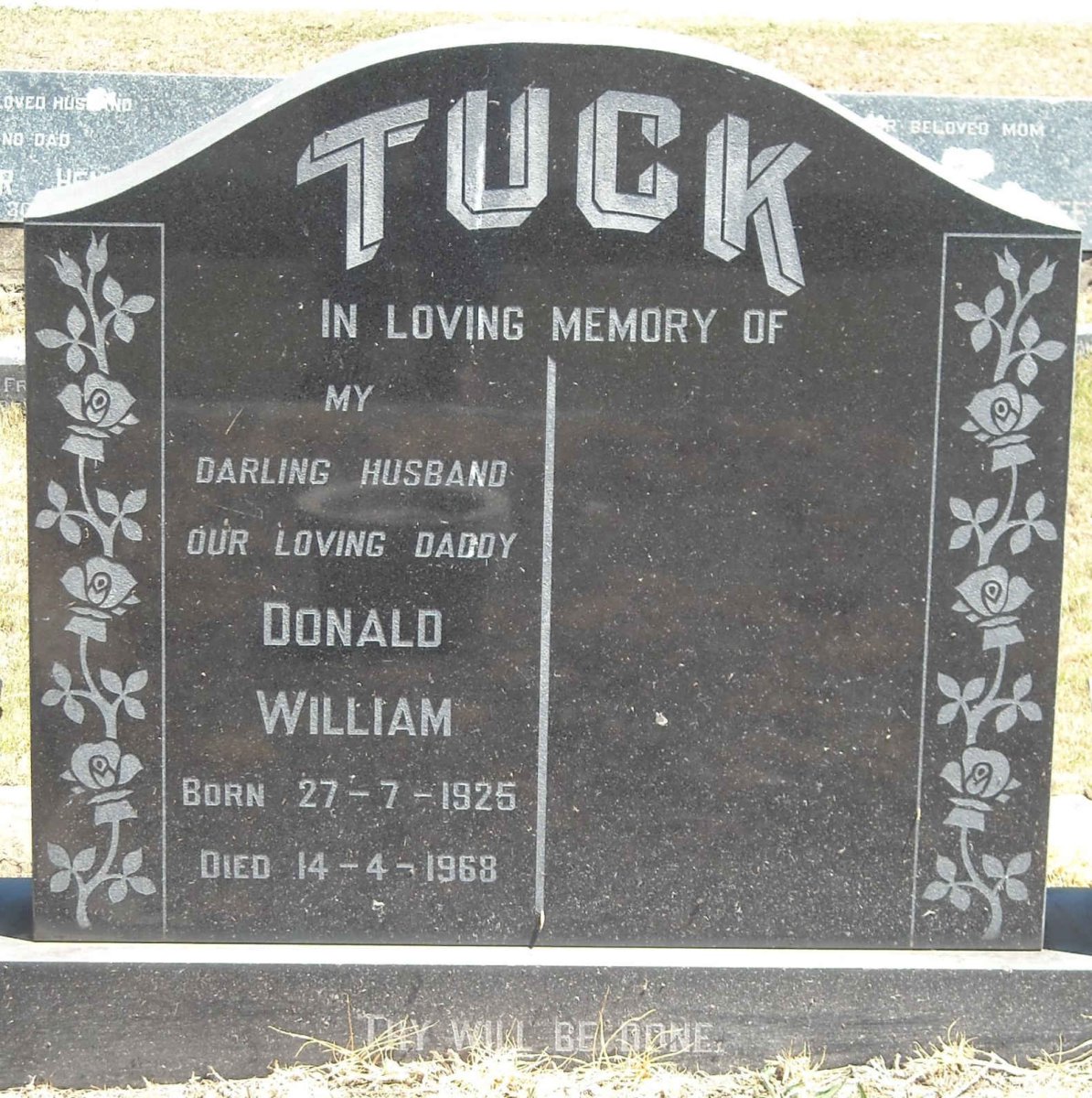 TUCK Donald William 1925-1968