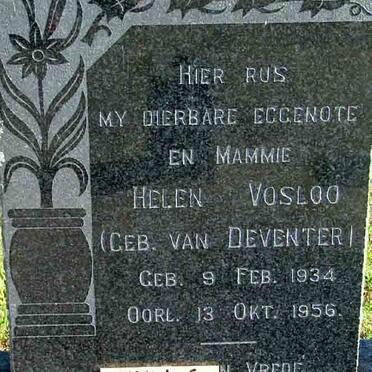 VOSLOO Helen nee van DEVENTER 1934-1956