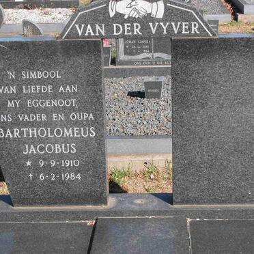 VYVER Bartholomeus Jacobus, van der 1910-1984
