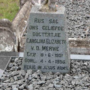 MERWE Carolina Elizabeth, v.d. 1951-1955