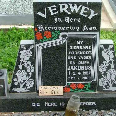 VERWEY Jakobus 1957-2003