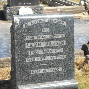 VILJOEN Lilian nee BURNETT -1953