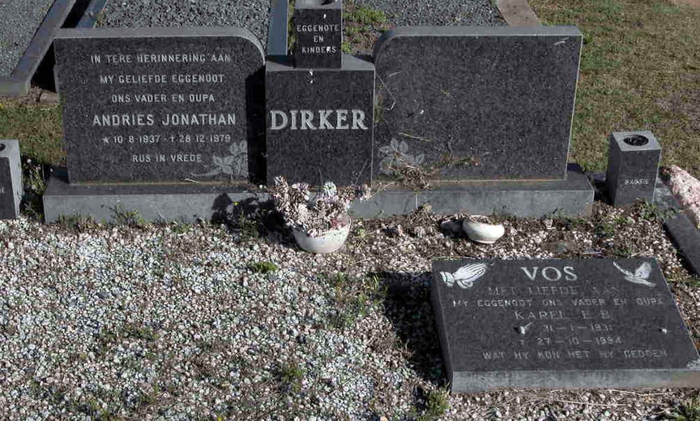 VOS Karel E.B. 1931-1994 :: DIRKER Andries Jonathan 1937-1979