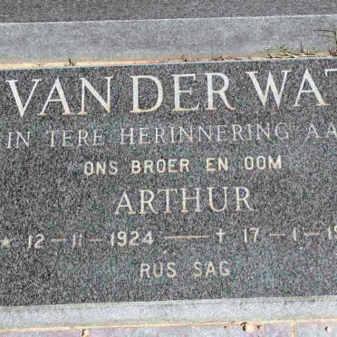 WAT Arthur, van der 1924-1982