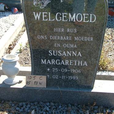 WELGEMOED Susanna Margaretha 1906-1989