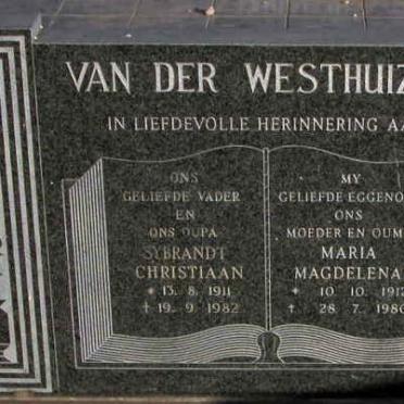 WESTHUIZEN Sybrandt Christiaan, van der 1911-1982 &amp; Maria Magdelena 1912-1980