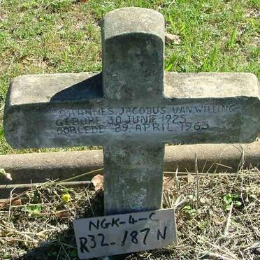 WILLING Johannes Jacobus, van 1925-1965