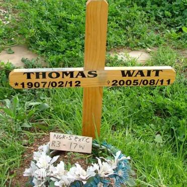 WAIT Thomas 1907-2005