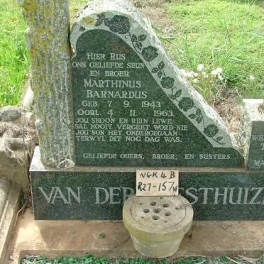 WESTHUIZEN Marthinus Barnardus, van der 1943-1963