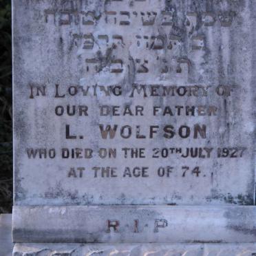 WOLFSON L. -1927