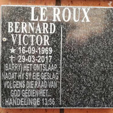ROUX Bernard Victor, le 1969-2017
