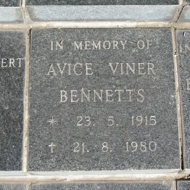 BENNETTS Avice Viner 1915-1980