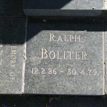 BOLITER Ralph 1926-1979