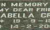 CRAIG Isabella 1941-2004