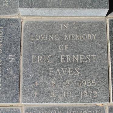 EAVES Eric Ernest 1935-1972