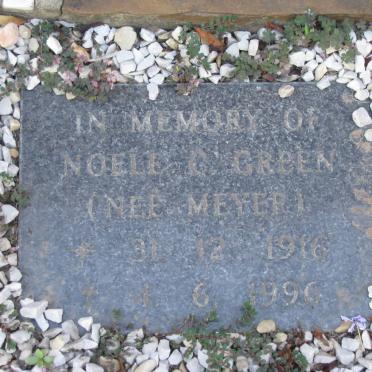 GREEN Noele C. nee MEYER 1916-1996
