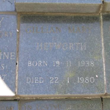 HEPWORTH Gillian Mary 1938-1980