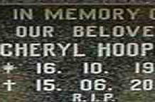 HOOPER Cheryl 1959-2004
