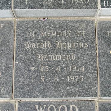 HAMMOND Harold Hopkins 1914-1975