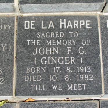 HARPE John F.G., de la 1913-1982