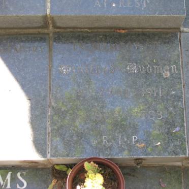 RUDMAN Winifred 1911-1993