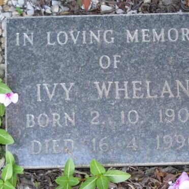 WHELAN Ivy 1906-1990
