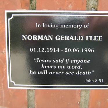 FLEE Norman Gerald 1914-1996