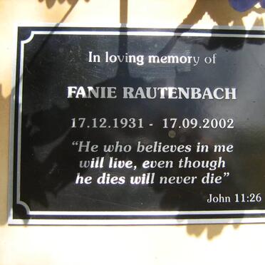 RAUTENBACH Fanie 1931-2002